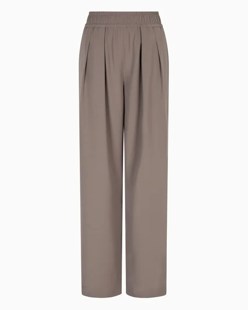 Emporio Armani Hose mit elastischem Bund - Nude Nude