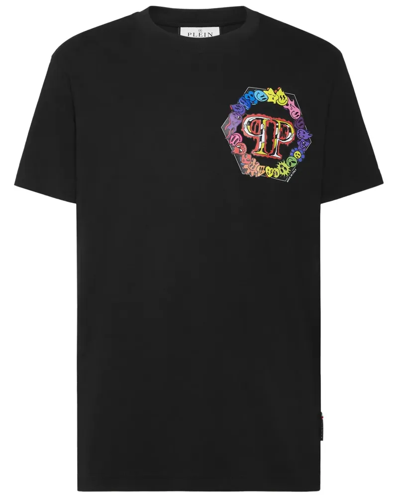 Philipp Plein T-Shirt mit Logo-Print - Schwarz Schwarz