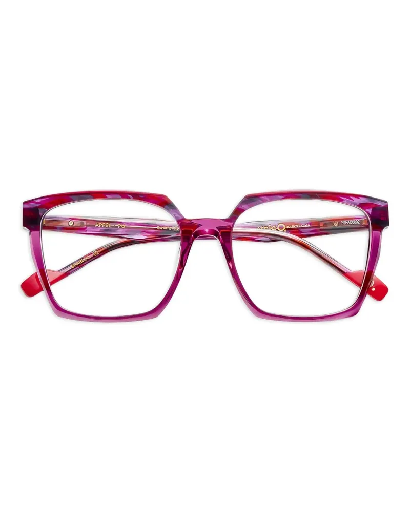 Etnia Barcelona Apfel Brille mit eckigem Gestell - Rosa Rosa