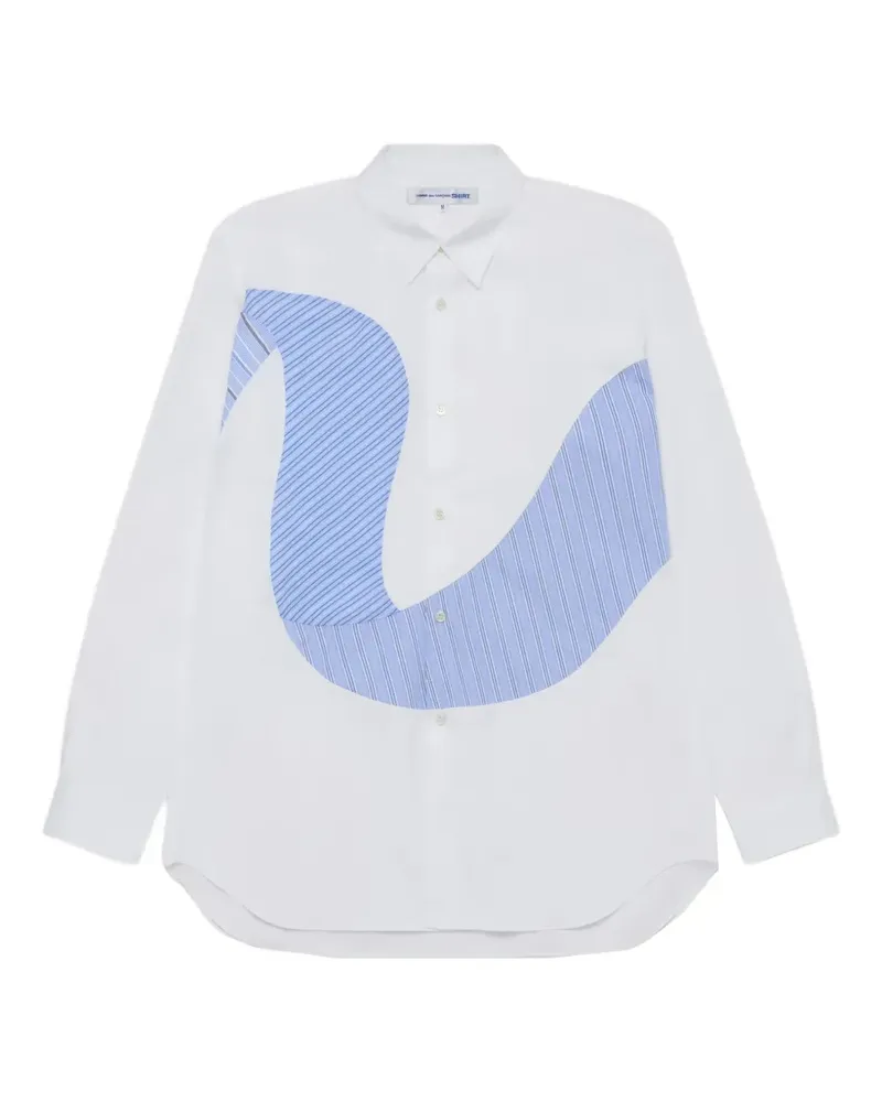 Comme des Garçons panelled shirt - Weiß Weiß