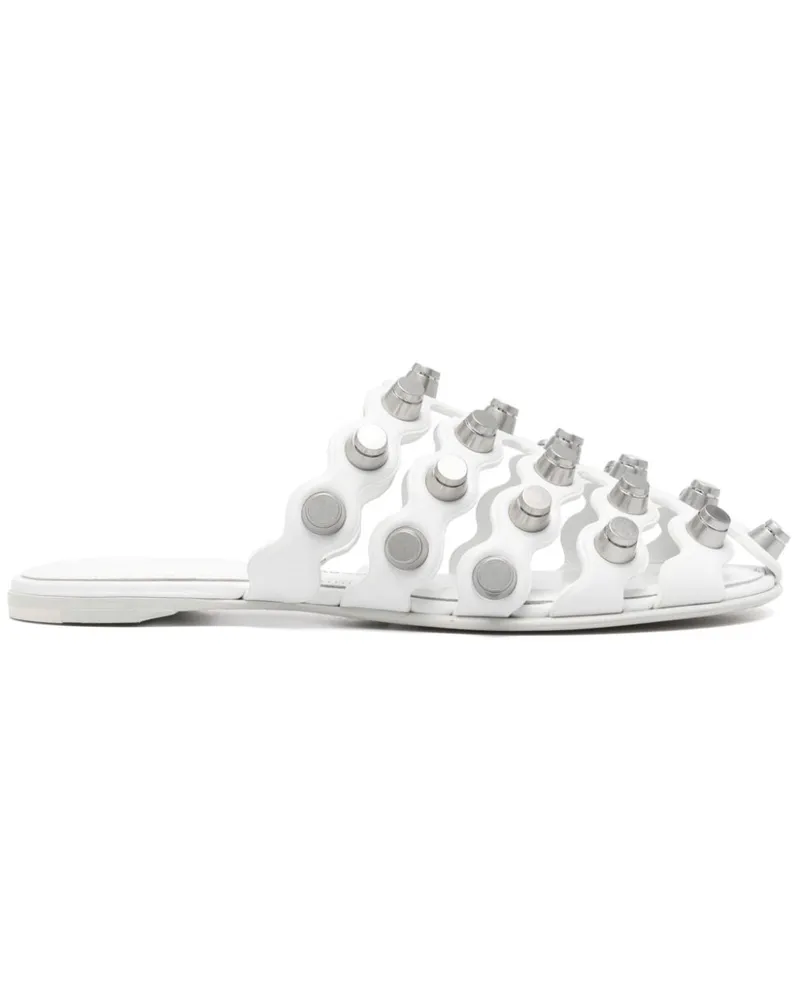 Alexander Wang Rexa Cage Pantoletten - Weiß Weiß