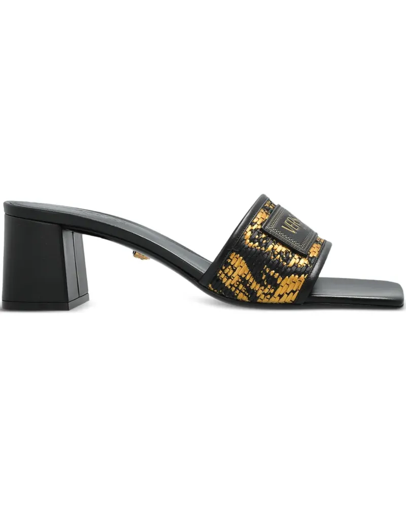 Versace Theia Barocco Mules 55mm - Schwarz Schwarz