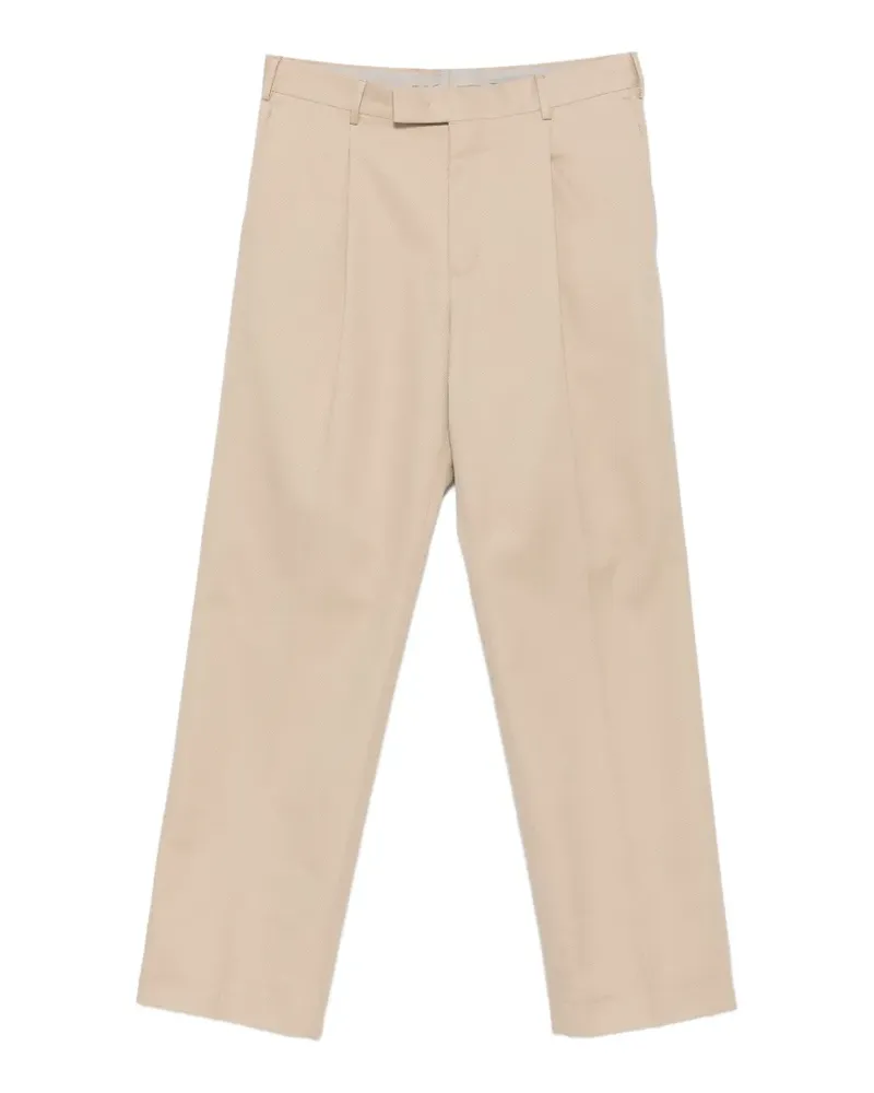 PT TORINO Twill-Hose mit Bundfalten - Nude Nude
