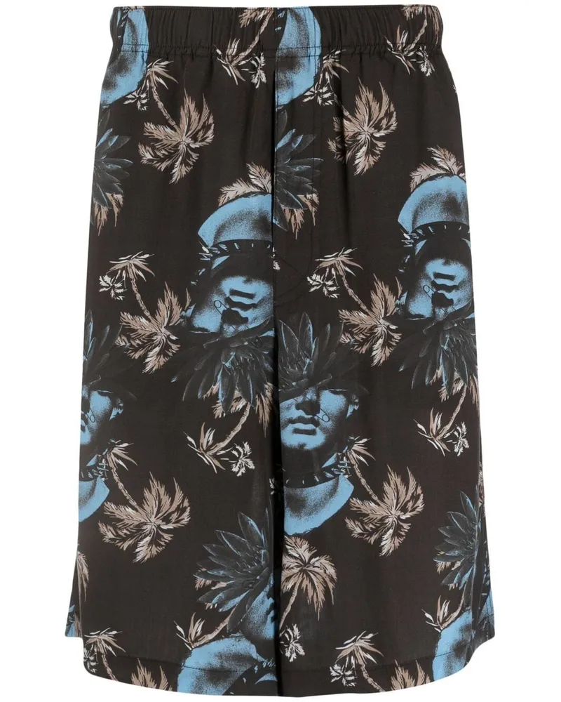Undercover Bermudas mit grafischem Print - Schwarz Schwarz