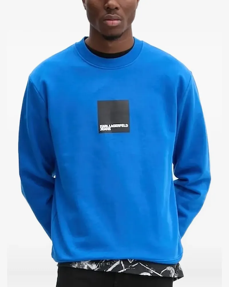 Karl Lagerfeld Sweatshirt mit Rundhalsausschnitt - Blau Blau