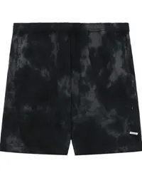 Izzue Batik-Shorts mit Logo-Applikation Schwarz