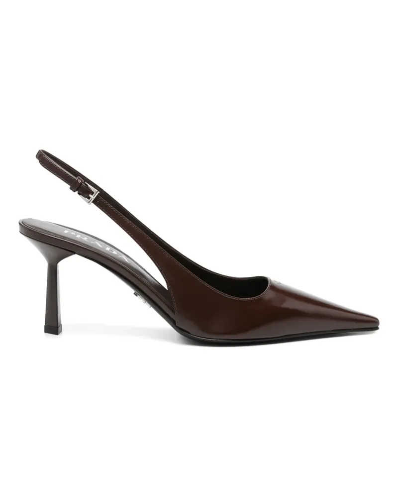Prada Spitze Slingback-Pumps - Braun Braun