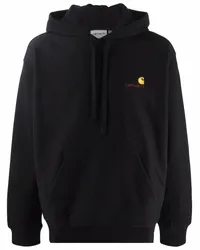 Carhartt WIP Hoodie mit Logo-Stickerei Schwarz