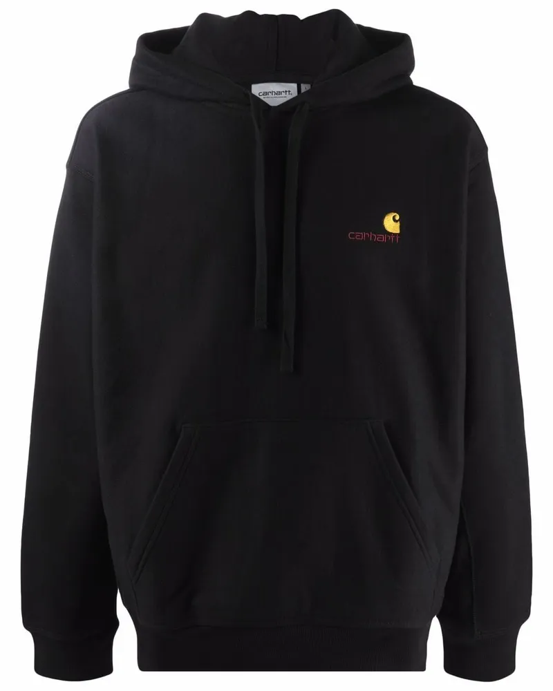 Carhartt WIP Hoodie mit Logo-Stickerei - Schwarz Schwarz