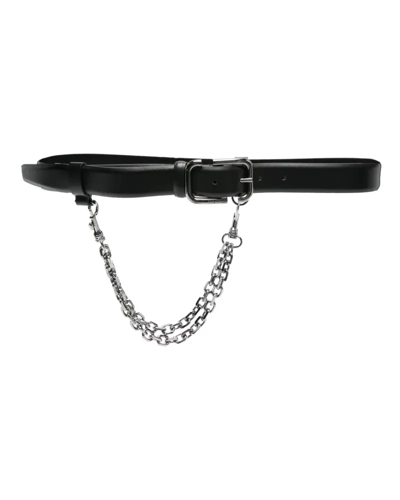 ATTICO chain-detail belt - Schwarz Schwarz