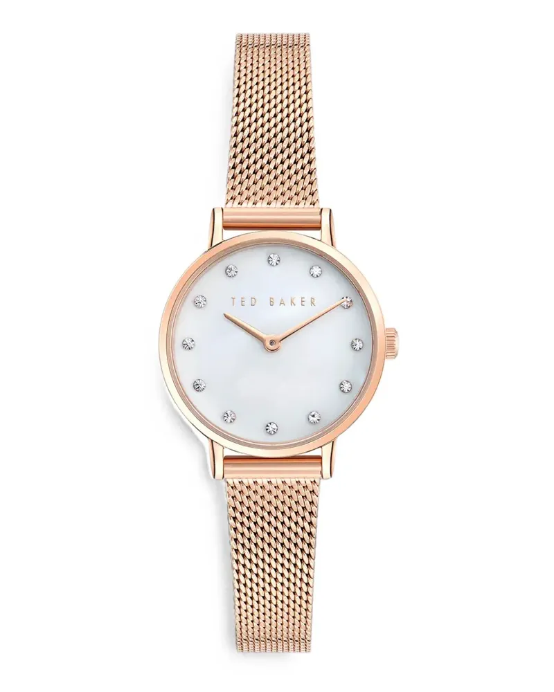Ted Baker Staciie Armbanduhr mit Mesh-Armband, 34mm - Weiß Weiß