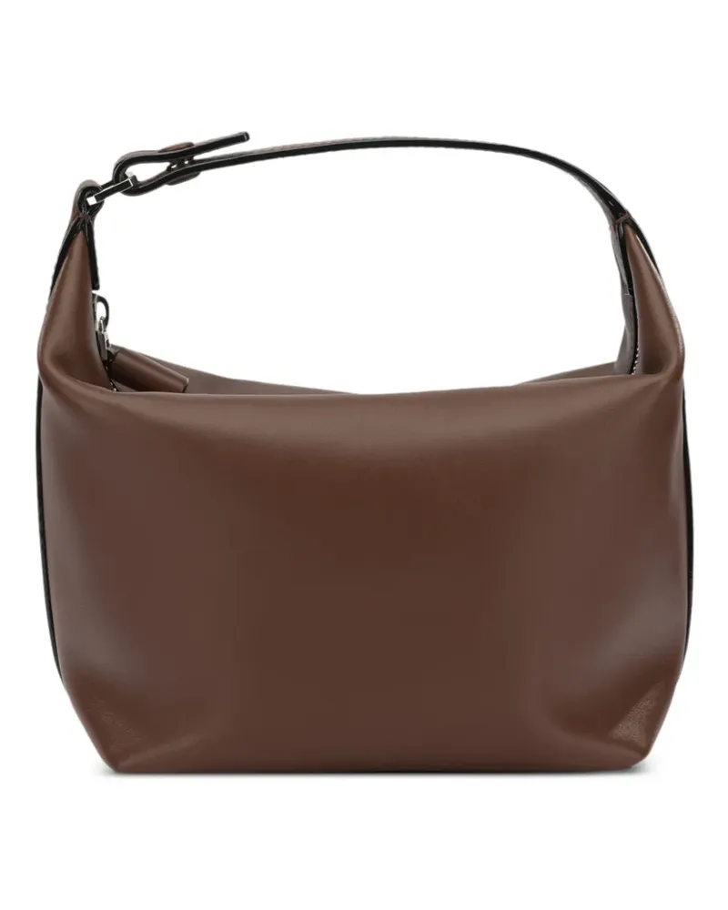 Valextra adjustable-strap leather tote bag - Braun Braun