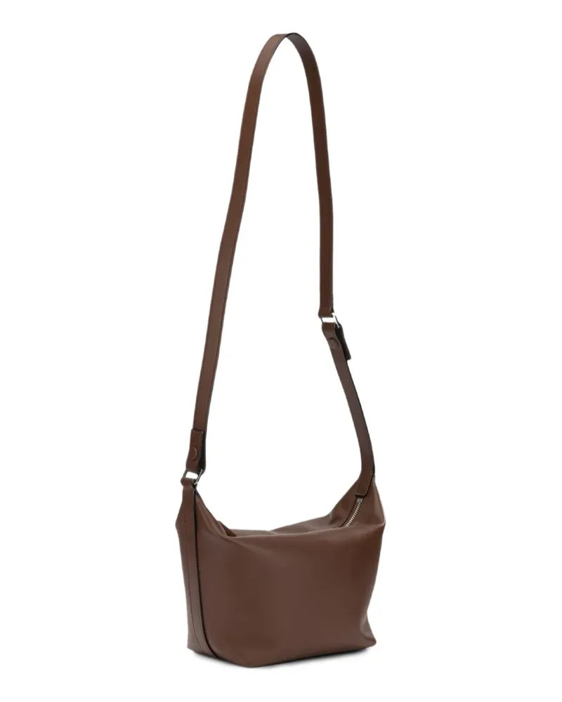 Valextra adjustable-strap leather tote bag - Braun Braun