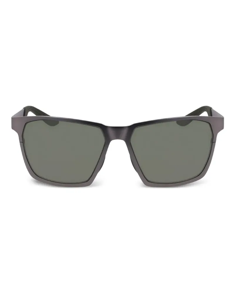 Nike Sonnenbrille mit eckigem Gestell - Grau Grau