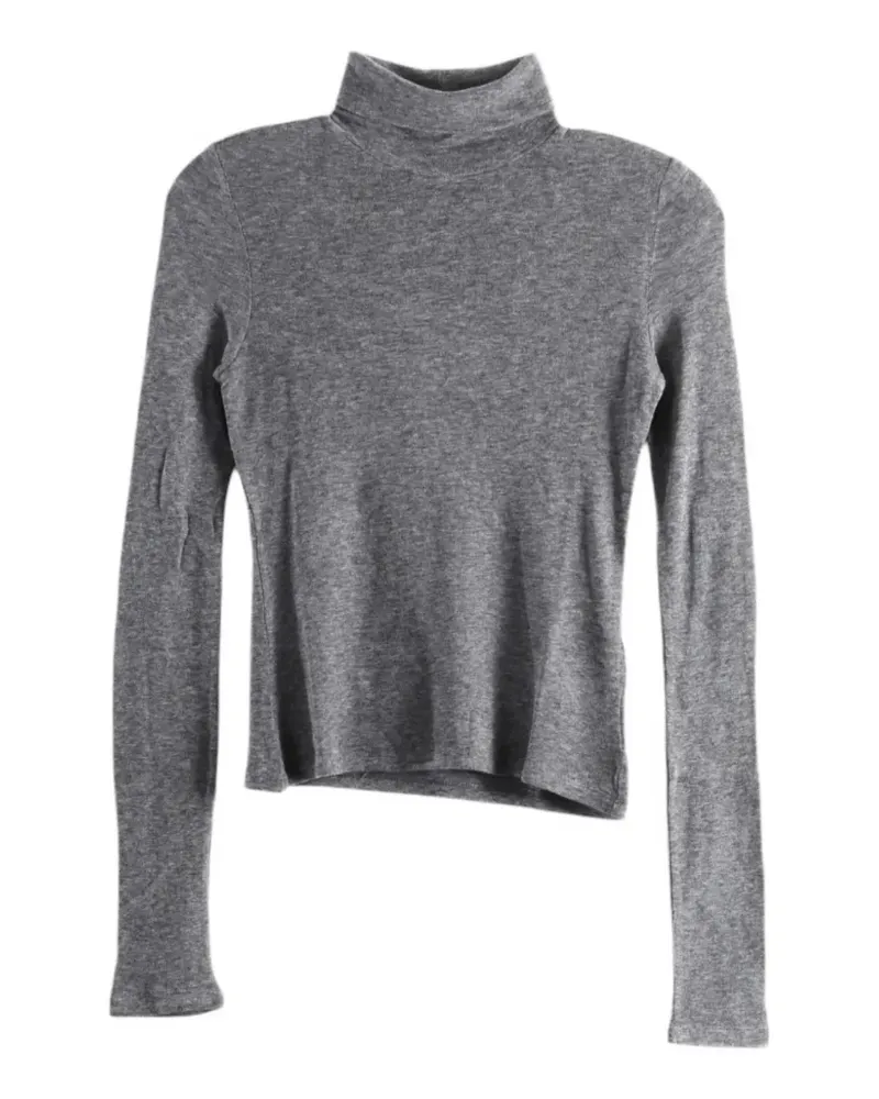 AMOMENTO roll-neck long-sleeve T-shirt - Grau Grau