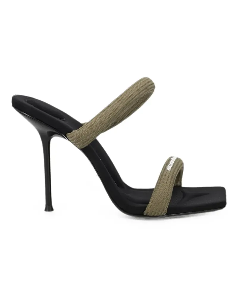 Alexander Wang Julie logo-print heeled sandals - Grün Grün