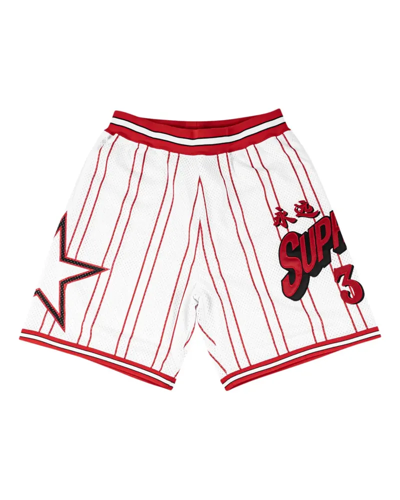 Supreme Being Star Basketball track shorts - Weiß Weiß