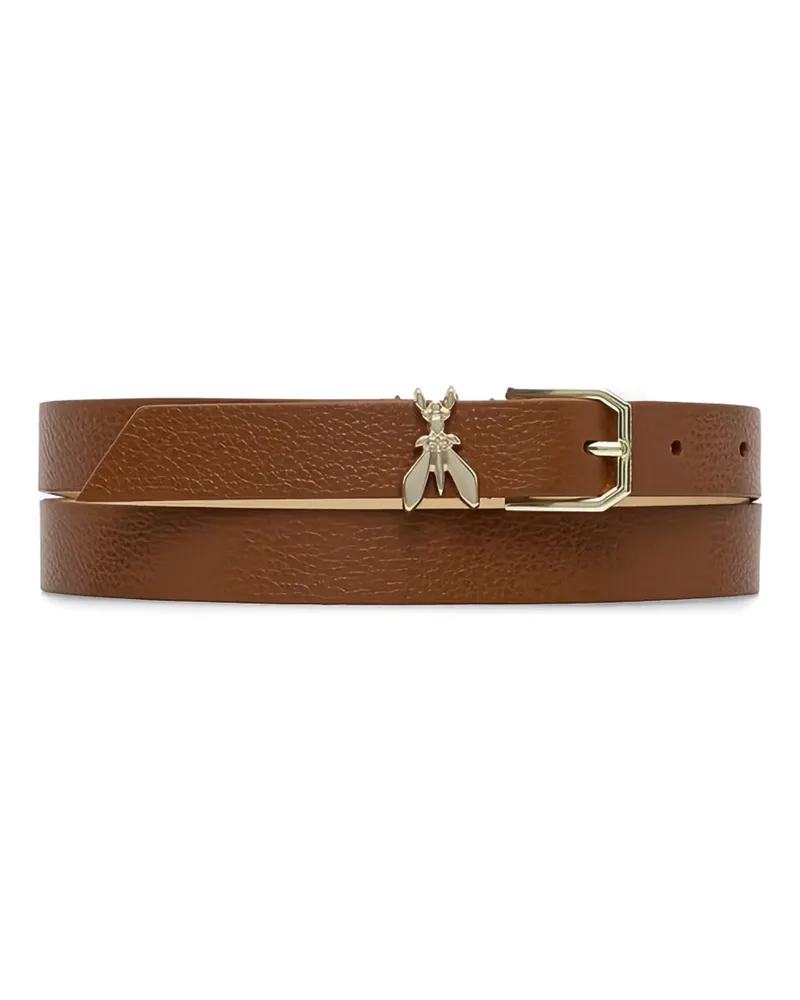 Patrizia Pepe fly-detail buckle belt - Braun Braun