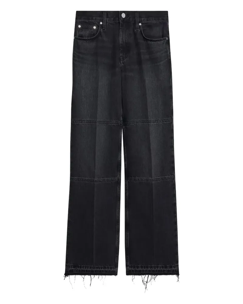 Helmut Lang Gerade Jeans im Distressed-Look - Grau Grau