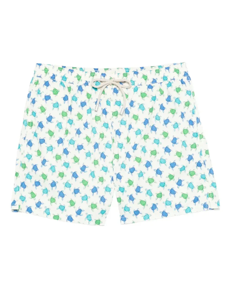 MC2 Saint Barth turtle-print swim shorts - Nude Nude