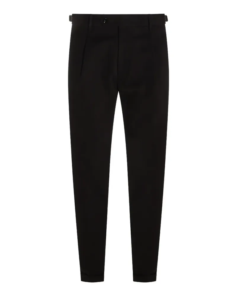 Berwich Retro Slim-Fit-Hose - Schwarz Schwarz