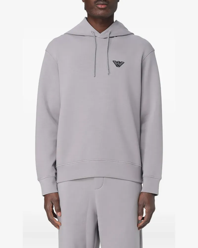 Emporio Armani Hoodie mit Logo-Print - Grau Grau