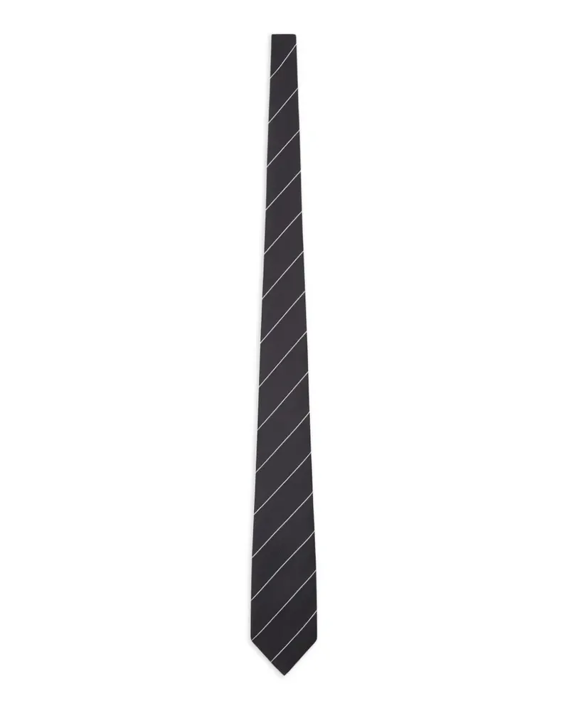 Tom Ford Geometrisch gemusterte Seidenkrawatte - Schwarz Schwarz