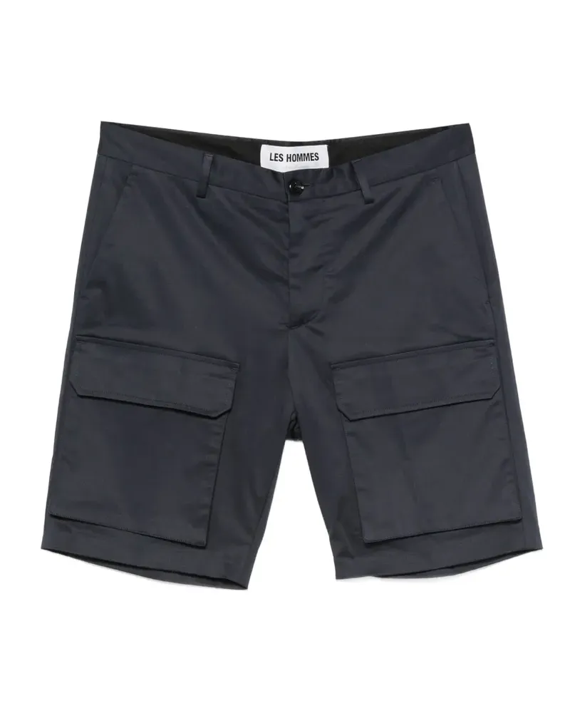 Les Hommes cargo-pocket shorts - Blau Blau