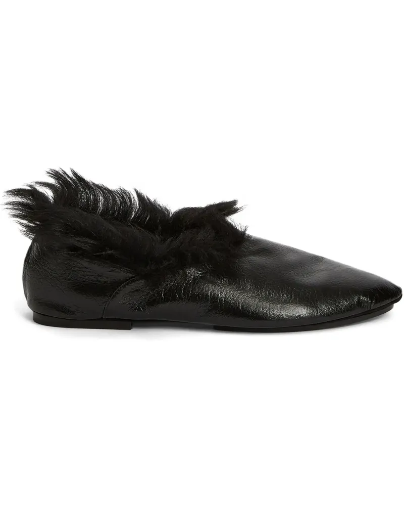 Jil Sander Ballerinas aus Leder - Schwarz Schwarz