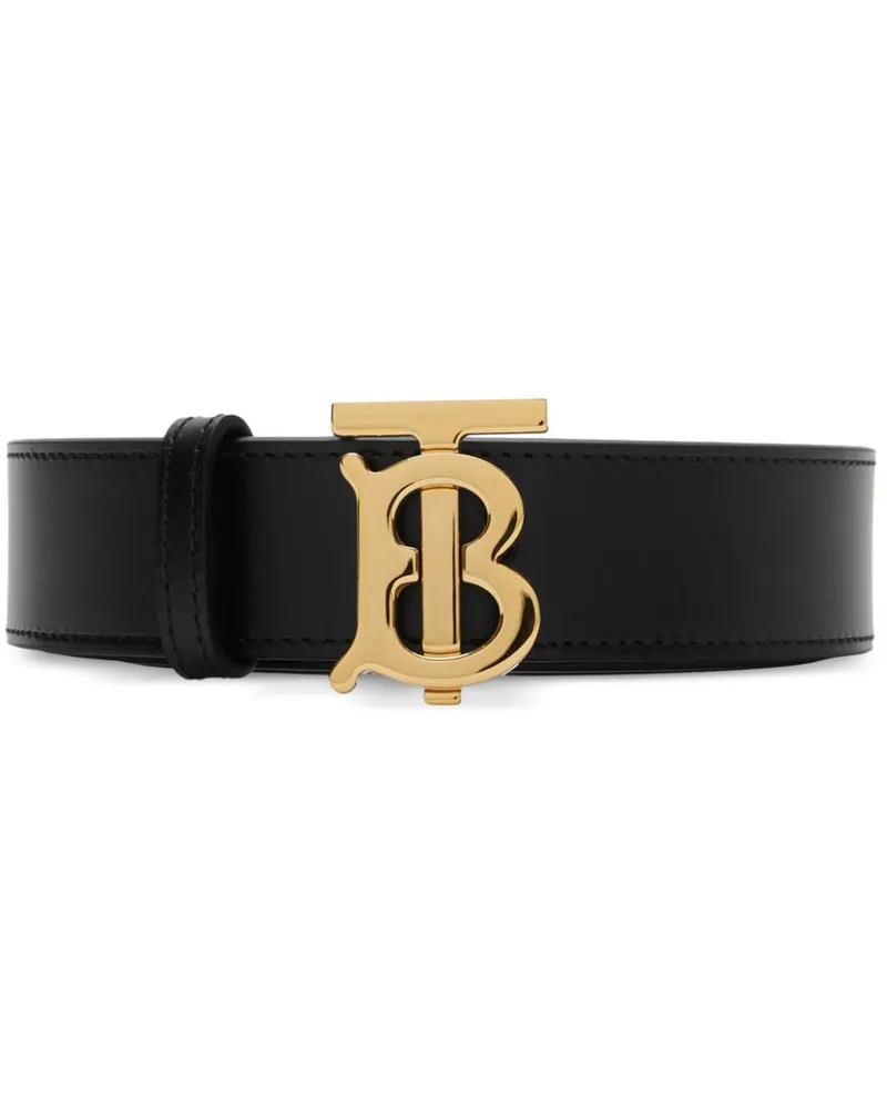 Burberry Wendbarer TB Gürtel - Schwarz Schwarz