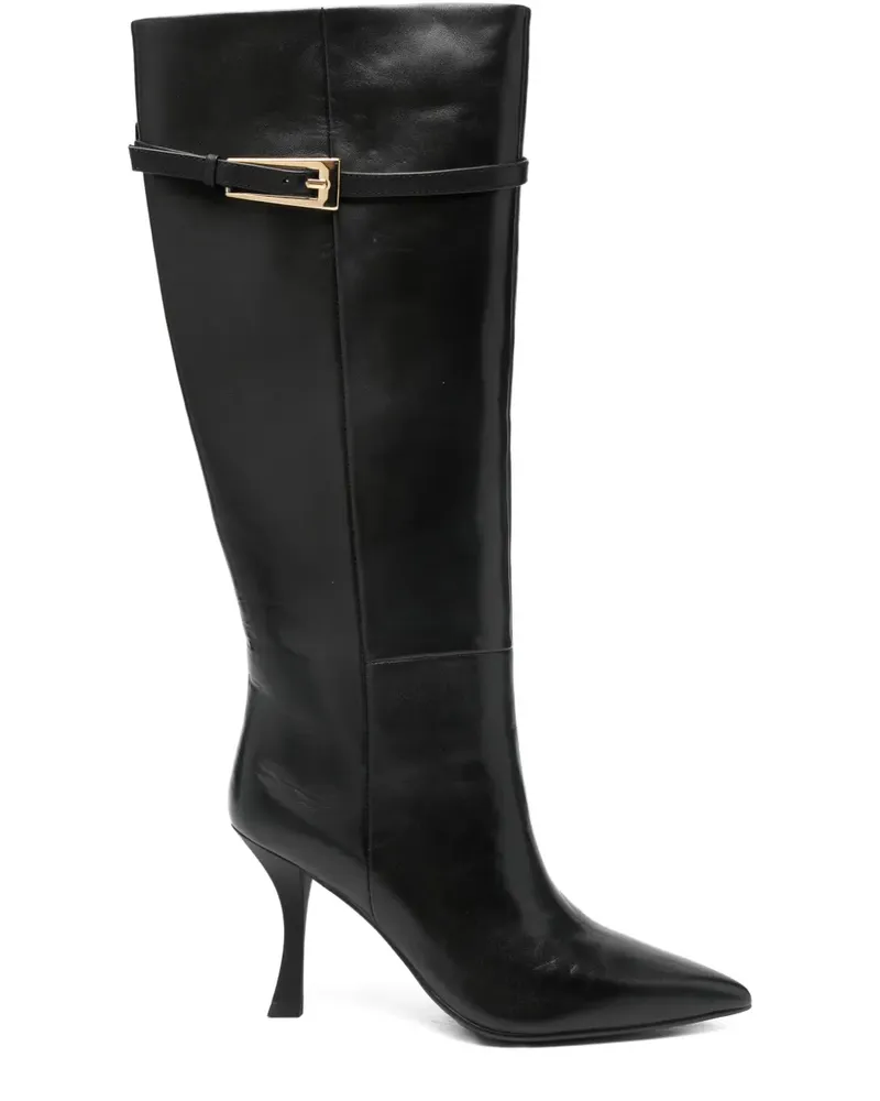 MARC ELLIS Stiefeletten mit Schnalle 90mm - Schwarz Schwarz