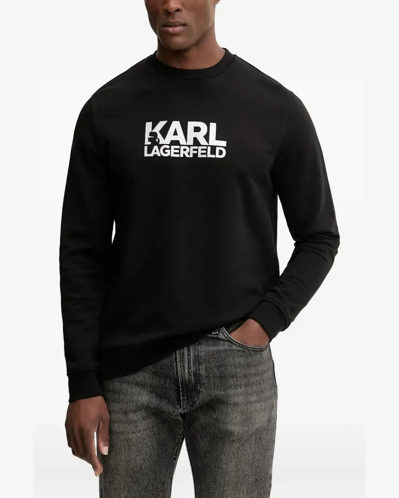 Karl Lagerfeld Sweatshirt mit Logo - Schwarz Schwarz