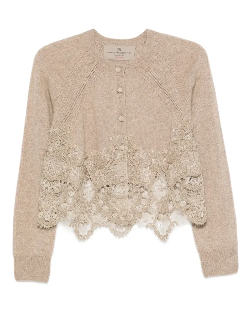 Ermanno Scervino Cardigan mit Spitze - Braun Braun