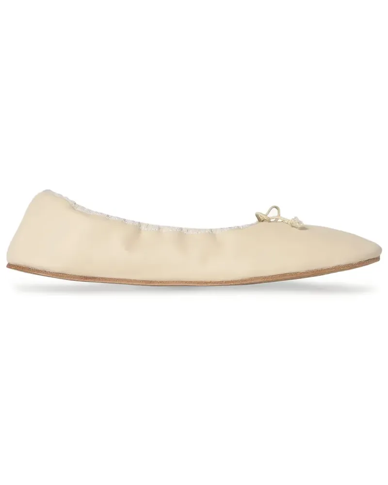 The Row Ballerinas aus Leder - Nude Nude