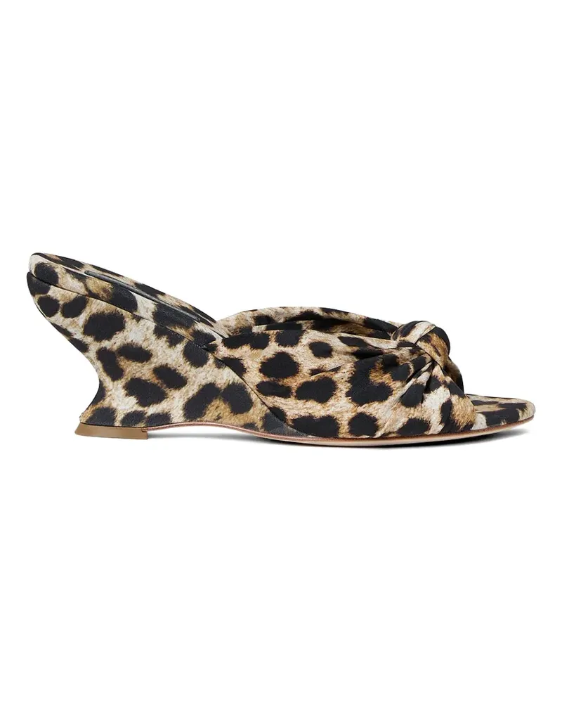 Loeffler Randall Marsy leopard-print sandals - Nude Nude