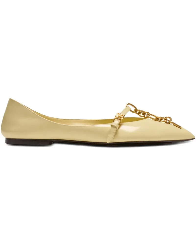 Balmain Sync Ballerinas mit spitzer Kappe - Gelb Gelb