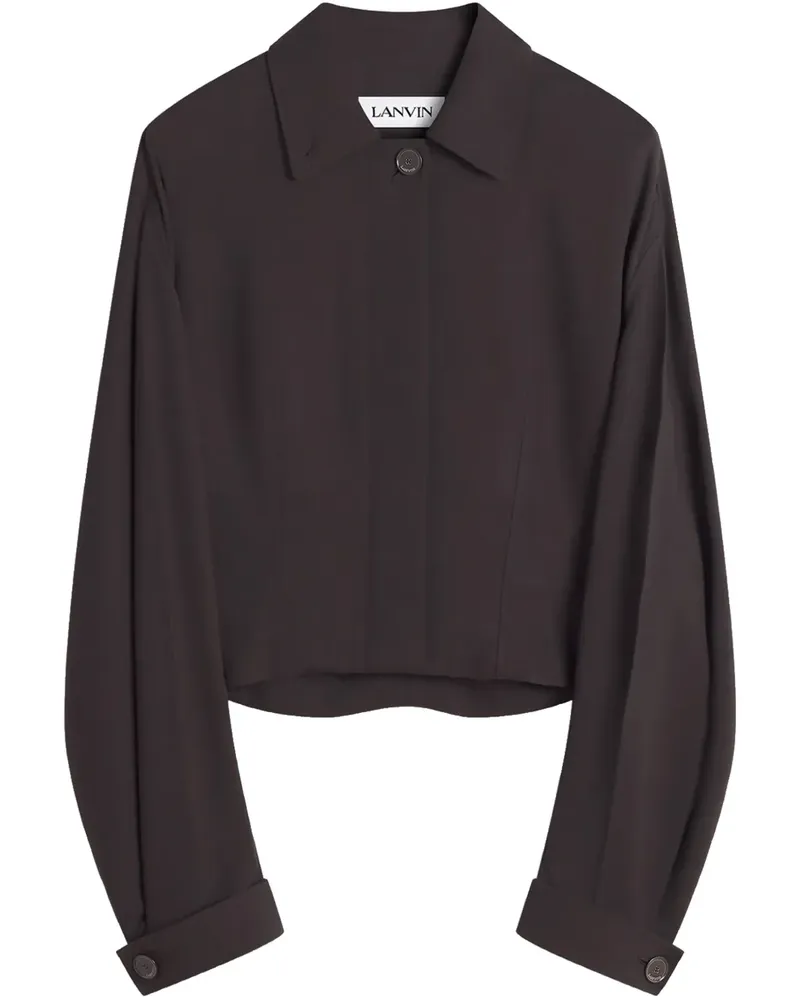 Lanvin Jacke mit Stehkragen - Braun Braun