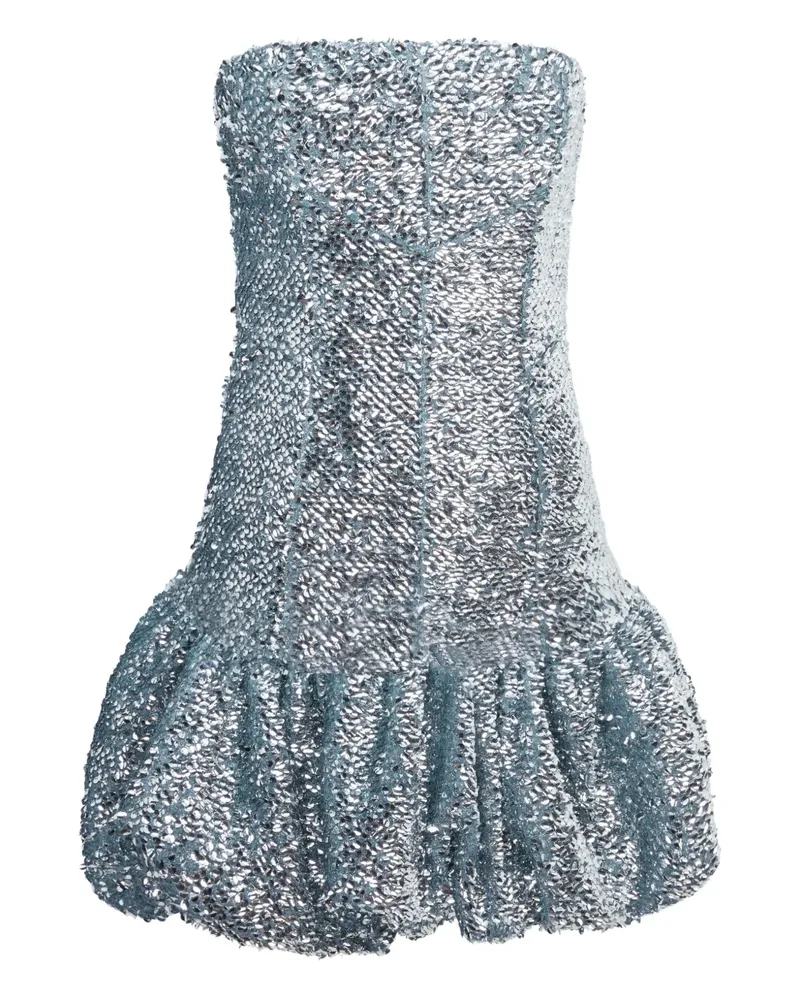 16ARLINGTON Garance Minikleid mit Pailletten - Silber Silber
