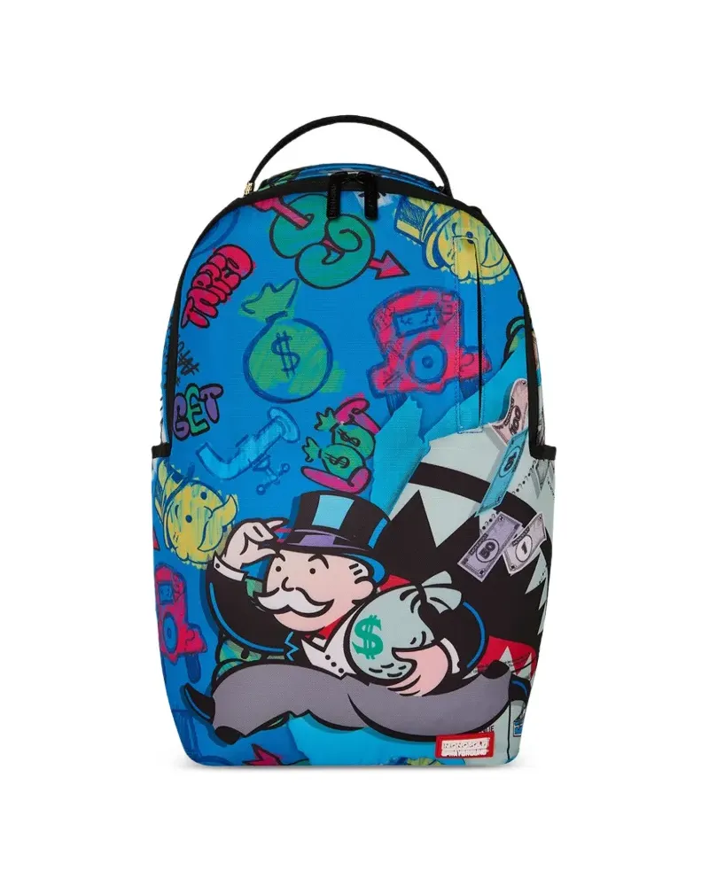 Sprayground x Monopoly Tear Through Rucksack - Blau Blau