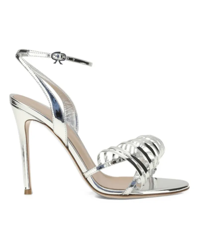 Gianvito Rossi Metarge Sandalen mit Ringdetail - Silber Silber