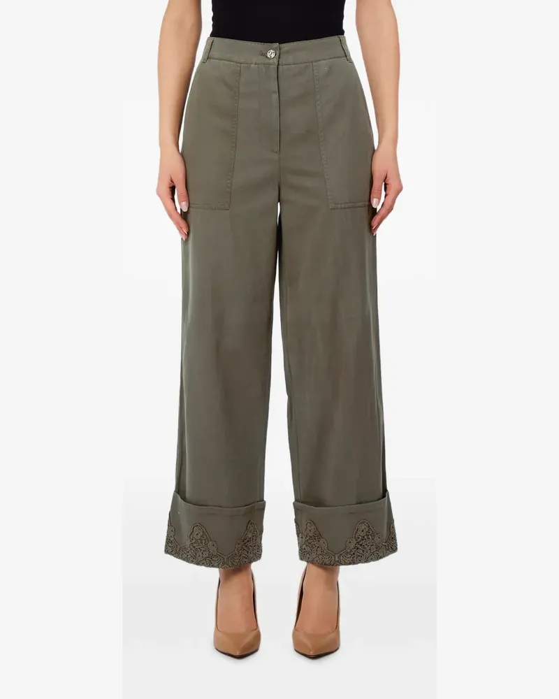 Liu Jo Hose mit Bündchen - Grün Grün