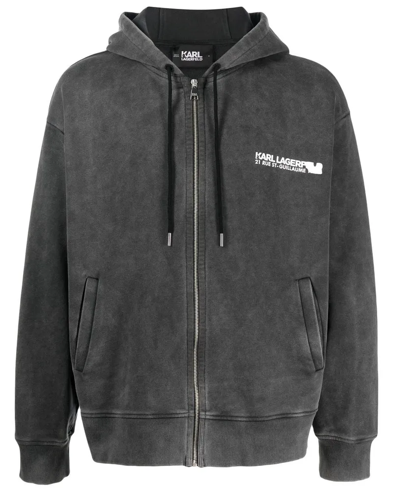Karl Lagerfeld Rue St-Guillaume Hoodie - Schwarz Schwarz