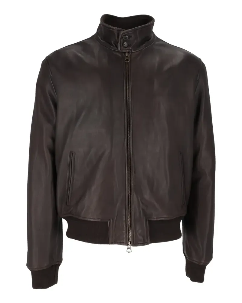 Stewart Nappalederjacke mit Jeff-Waschung - Braun Braun
