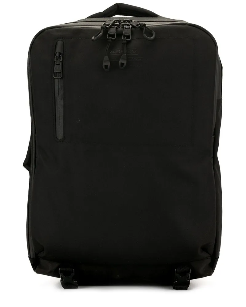 AS2OV Rucksack aus Canvas - Schwarz Schwarz
