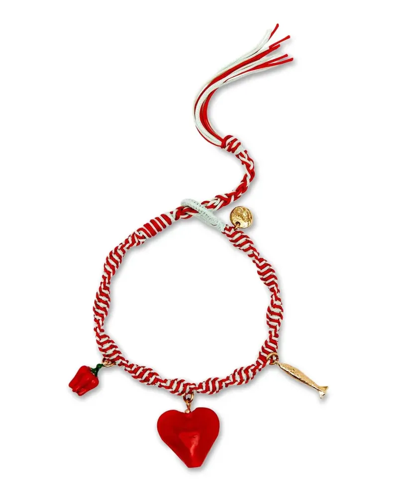 ALEMAIS Armband mit Herzanhänger - Rot Rot