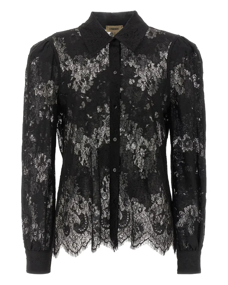 L'Agence Jenica Hemd - Schwarz Schwarz