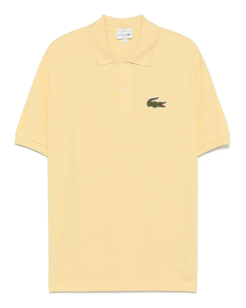 Lacoste Poloshirt mit Logo-Patch - Gelb Gelb