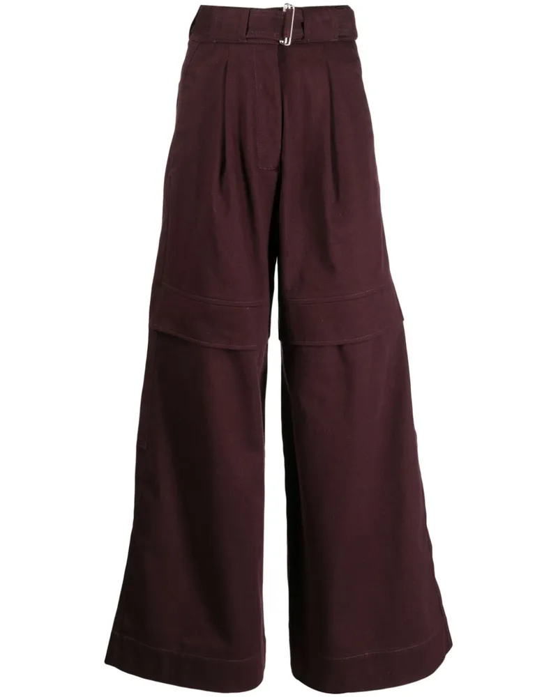 Sa Su Phi Hose im Layering-Look - Rot Rot