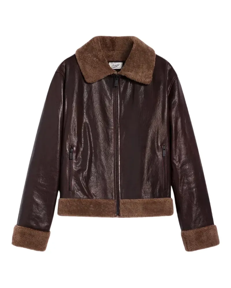PENCE Jacke aus Shearling mit Reißverschluss - Braun Braun