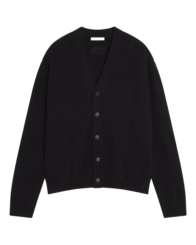 Kitsuné Langärmeliger Cardigan - Schwarz Schwarz